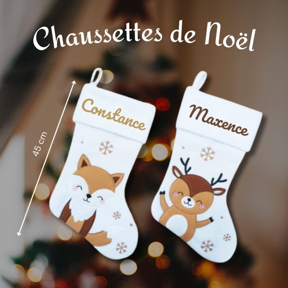 Chaussettes cadeau de Noël