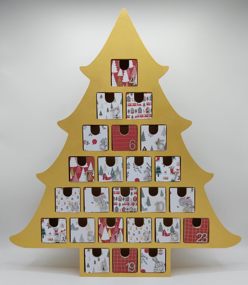 Calendrier de l'avent - Grand sapin Or