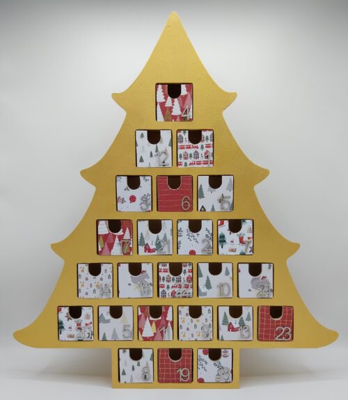 Calendrier de l'avent - Grand sapin Or